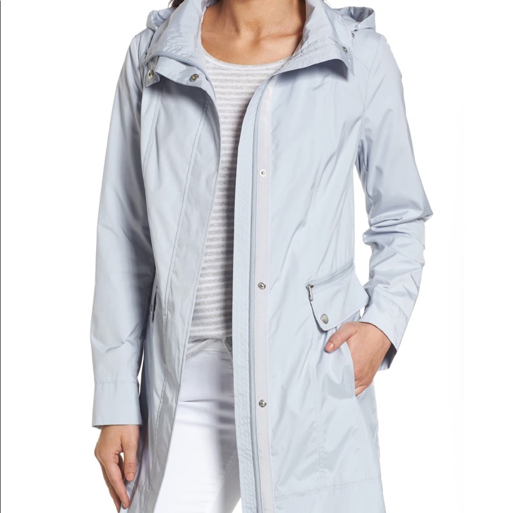Cole Haan Signature Packable Raincoat Mist SizeXXL